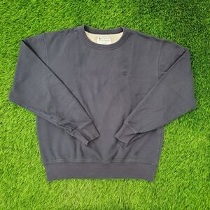 Champion Sweatshirt Medium 23x24 Baggy Boxy Black